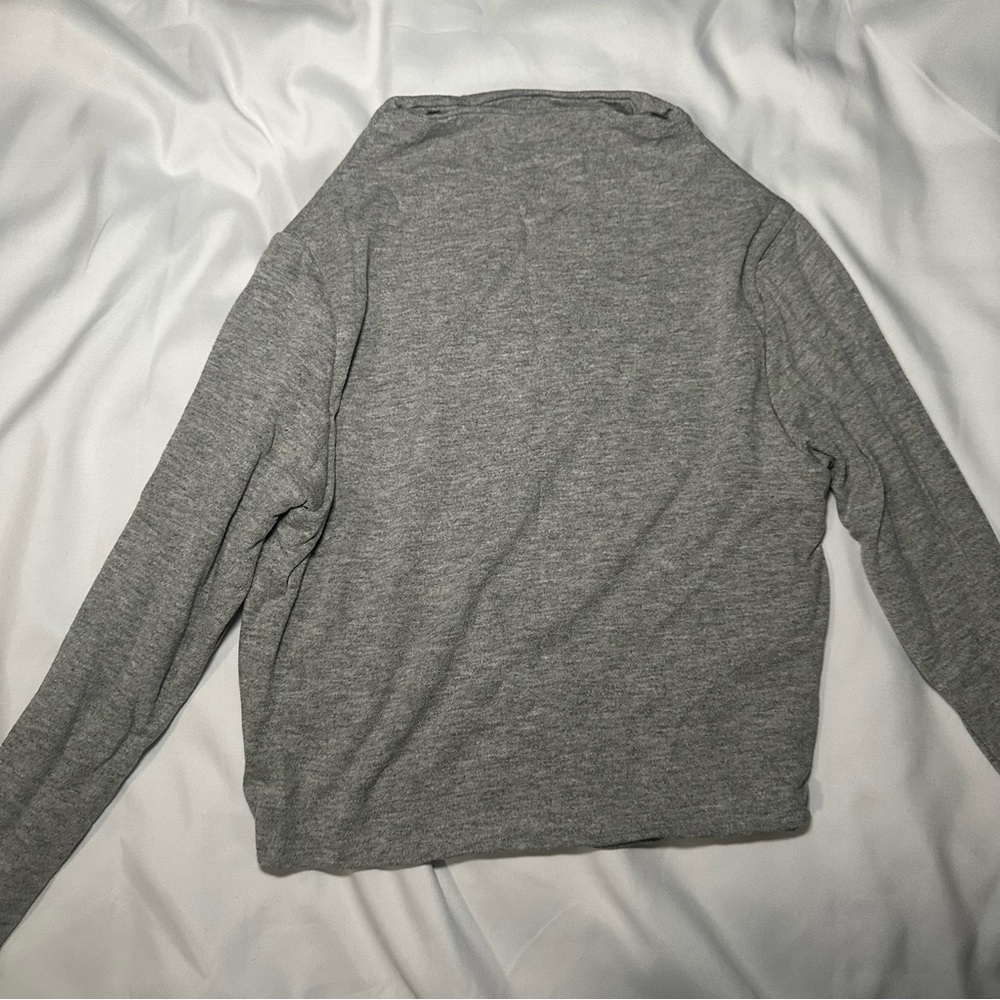 OOTD FASH Grey long sleeve